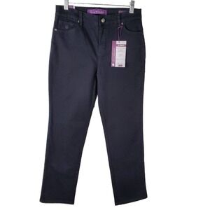 Gloria Vanderbilt Denim Black Amanda The Original Slimming Jeans Size 4 Petite
